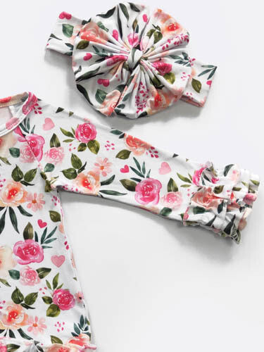Floral Love Baby Gown