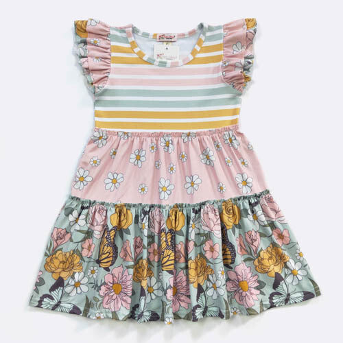Aqua Tier Daisy Dress