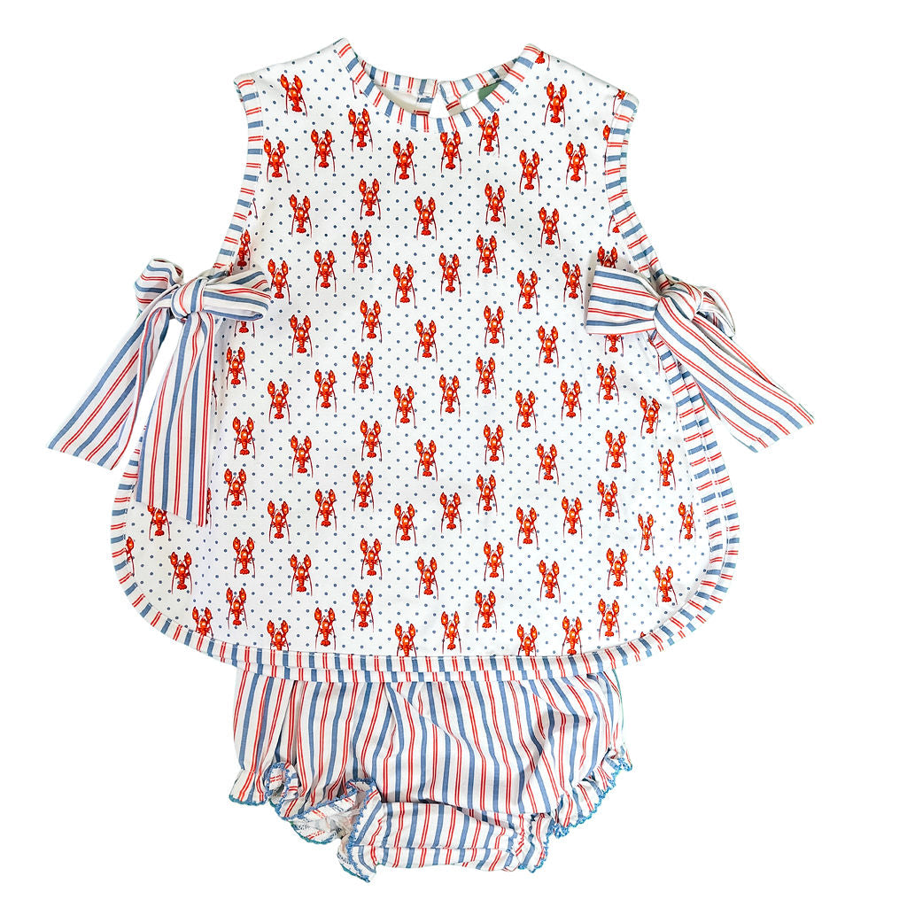 Crawfish Bow Bloomer Set