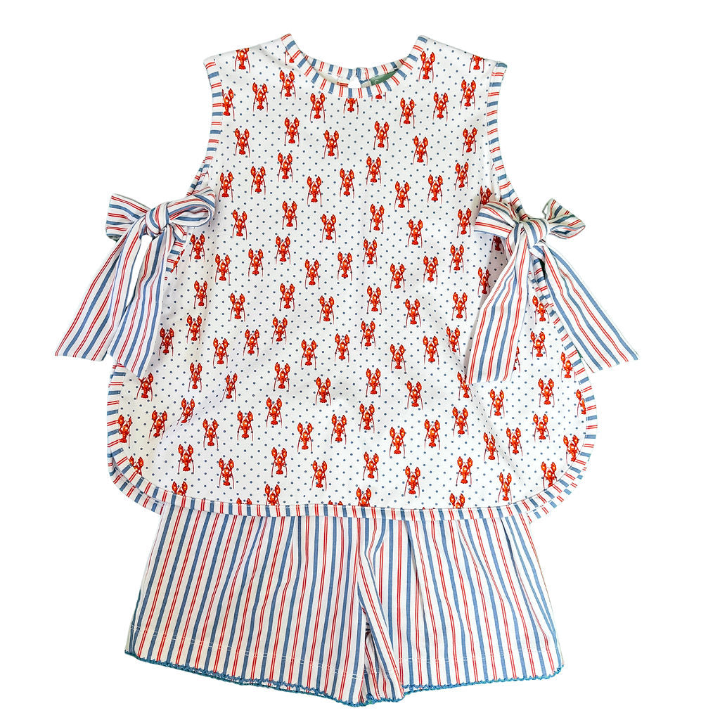 Crawfish Bow Short Set