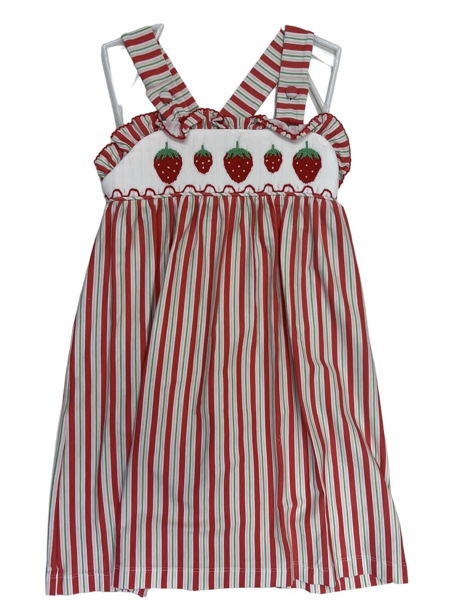 Smocked Strawberry Dress