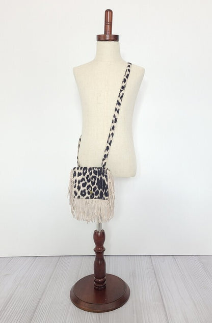 Cheetah Fringe Purse