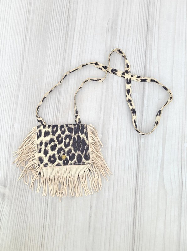 Cheetah Fringe Purse