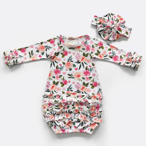 Floral Love Baby Gown