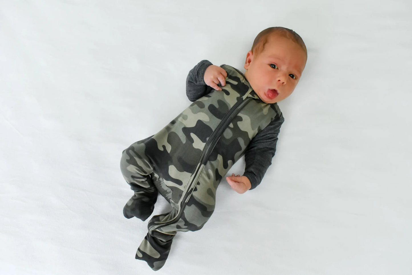 Camo Bamboo Footie