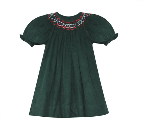 Christmas Green Savannah Bishop Dress