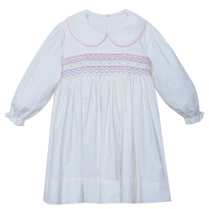 White Francis Girl Dress