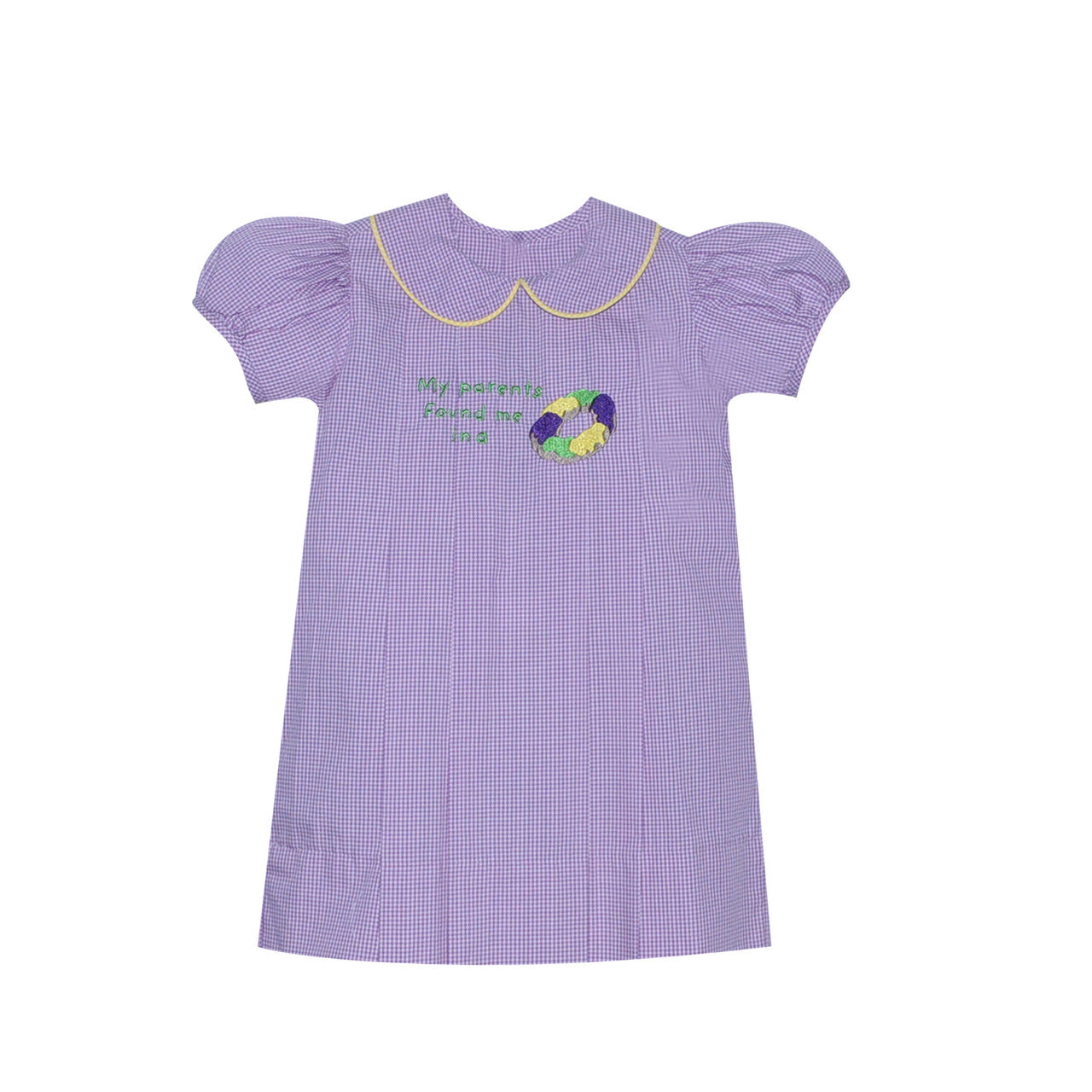 King Cake Baby Smock Dress