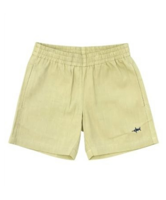 Saltwater Boys Khaki Elastic Waist Shorts