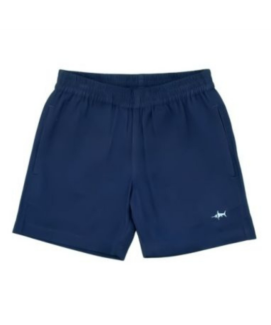 Saltwater Boys Navy Elastic Waist Shorts