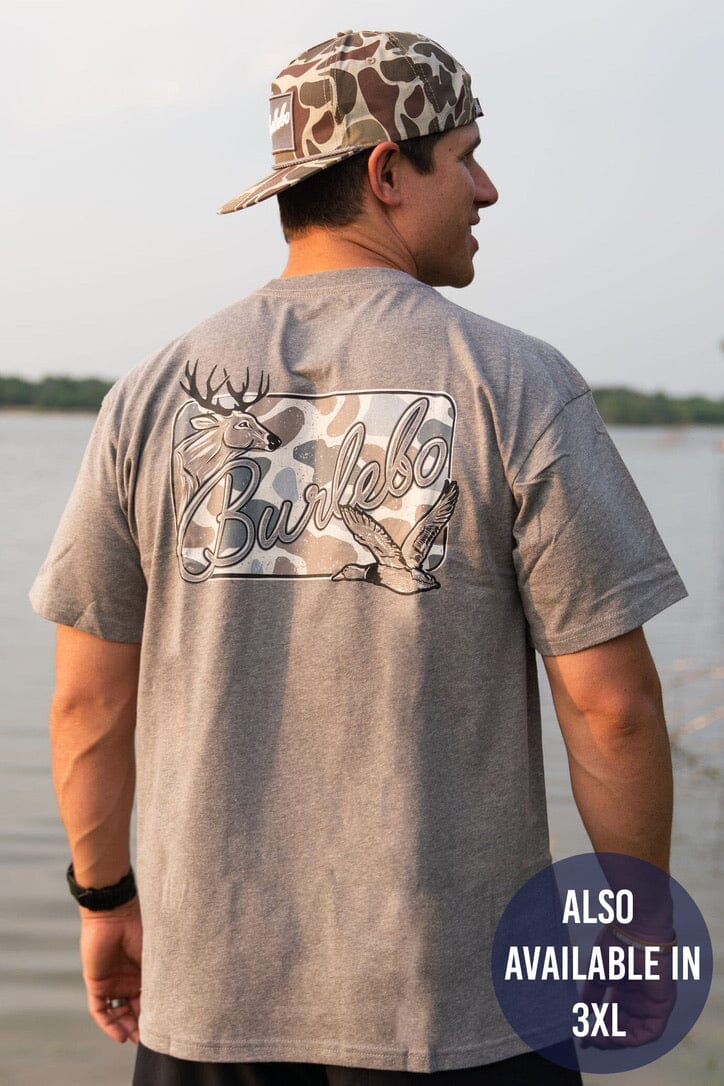 Adult Deer Camo Patch T-shirt