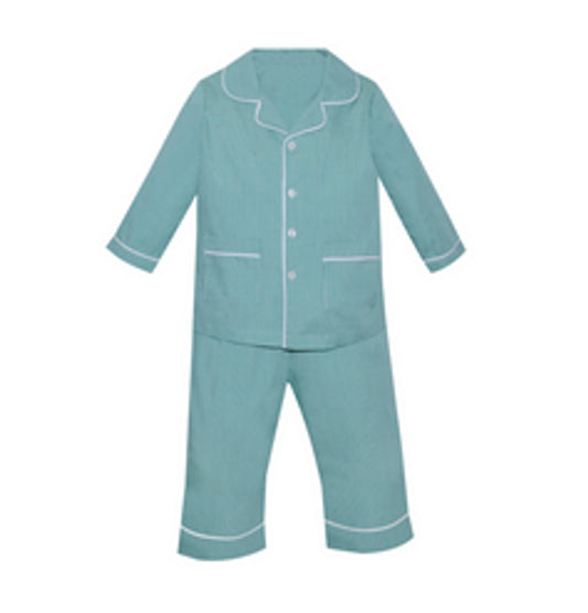 Landry Green Gingham Boys Loungewear