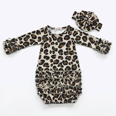 Cheetah Baby Gown