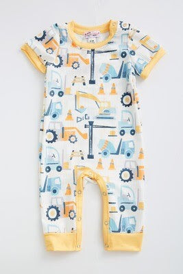 Construction Boys Romper