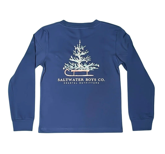 Saltwater Boys Long Sleeve Christmas Tree Tee